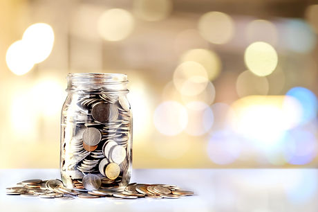 Donation Jar with Copy Space. Fundraiser