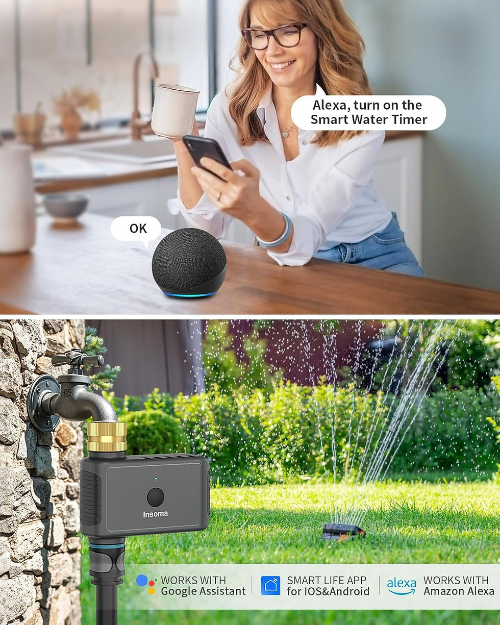Thumbnail: Smart Sprinkler Timer 1 Zone, WiFi Hose Timer for for Outdoor Watering, Automate