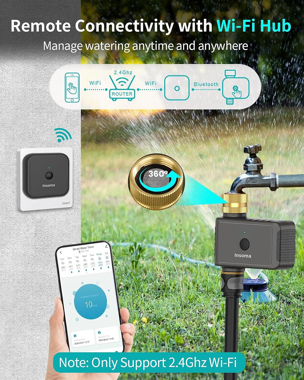Thumbnail: Smart Sprinkler Timer 1 Zone, WiFi Hose Timer for for Outdoor Watering, Automate