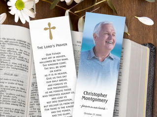 5 Meaningful Memorial Bookmarks for Funerals and Celebration of Life Services