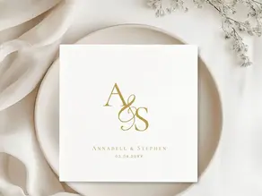 7 Personalized Monogram Wedding Napkins for Every Wedding Style