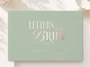 Celebrate Love with a Personalized Letters to the Bride Guest Book