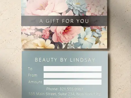 A Touch of Shine: New Floral Small Foil Gift Certificates
