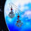 Miniaturbild: Space Earrings "Mars" Planet Ohrringe Weltraum Galaxy mit Swarovskiperle