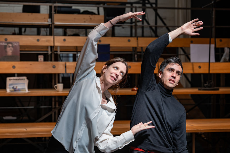Un Charlatan (titre négociable) - Marie Levy et Barthélémy Meridjen - Résidence au Studio-Théâtre de Vitry - Avril 2025 © 20100LEVY