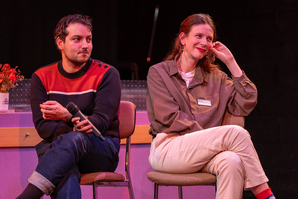 Marie Levy et Samuel Petit,  directeurs artistiques de la Compagnie de théâtre Eventually.