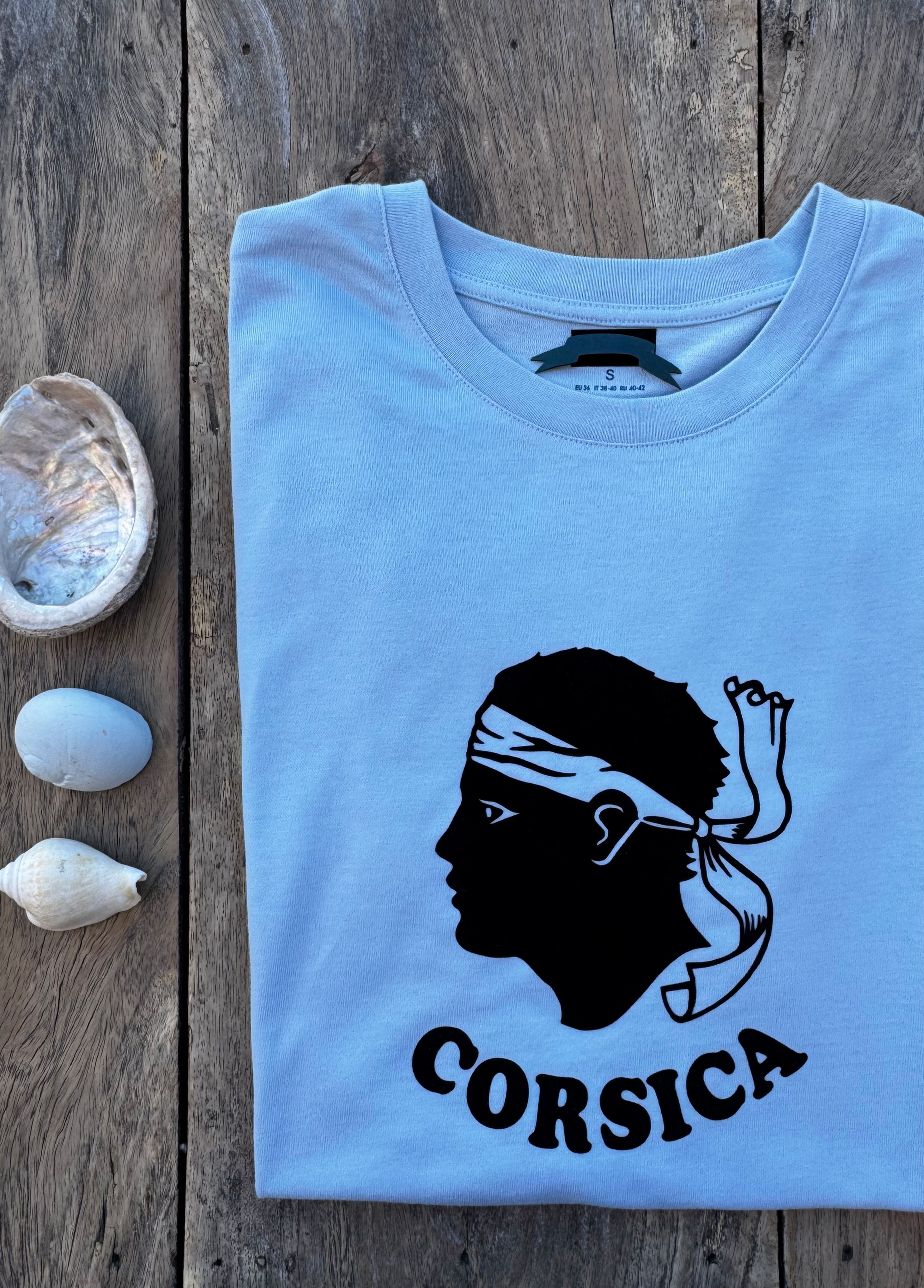 Corsica 1972 t shirt ciel