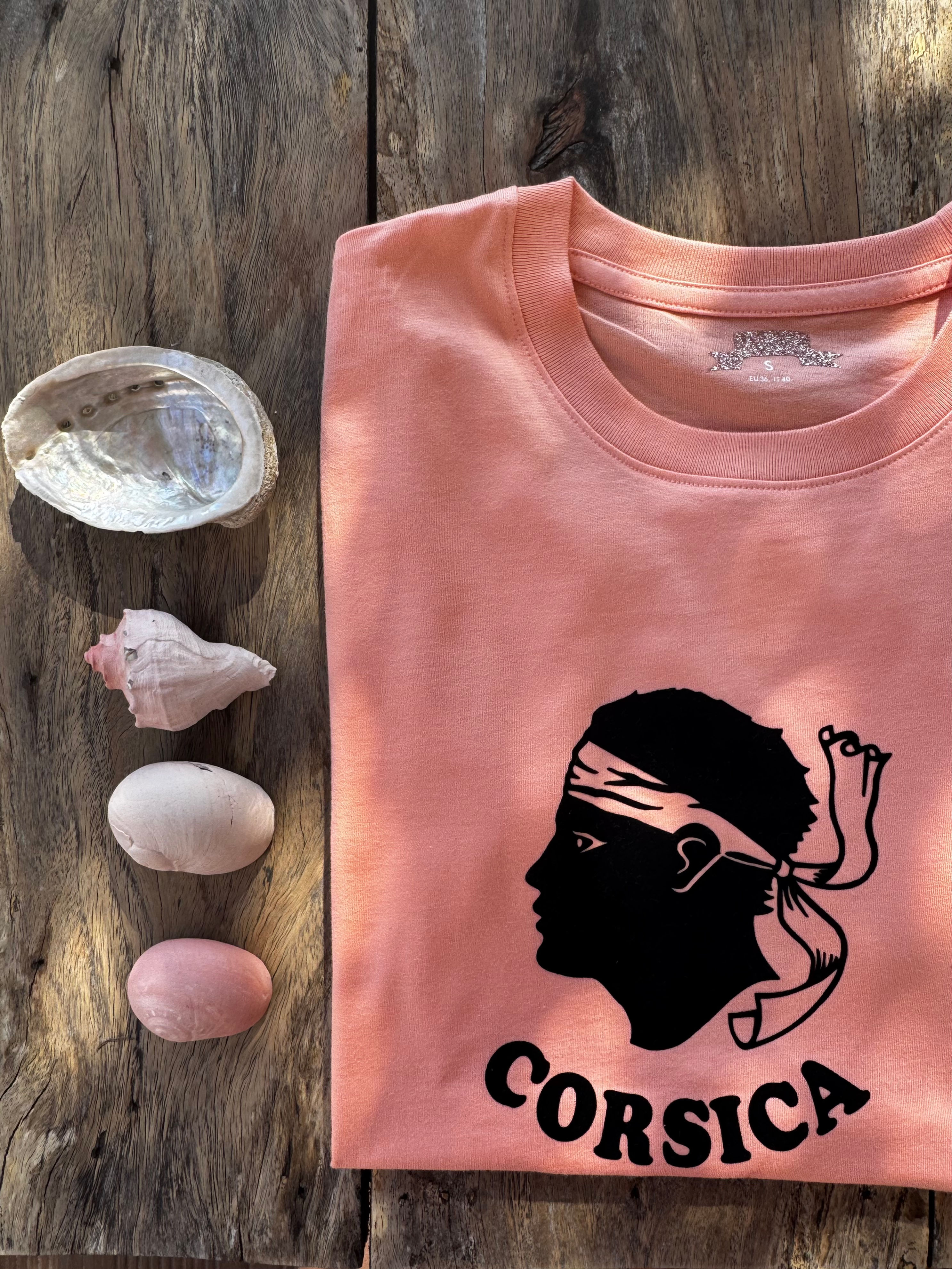 Corsica 1972 t shirt peach