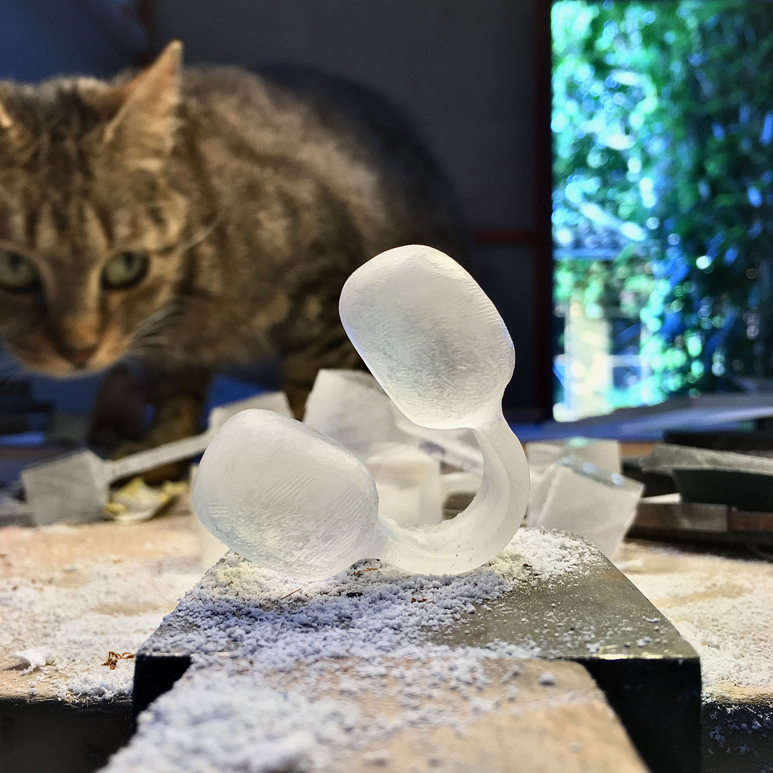 Mystery ring, plexiglass