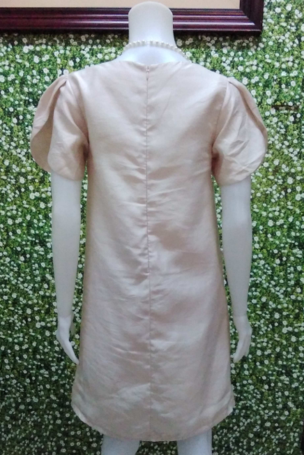 Thumbnail: Cream Dress Short Sleeves