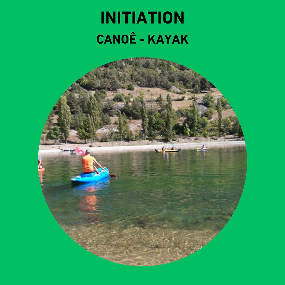 Initiation canoë-kayak
