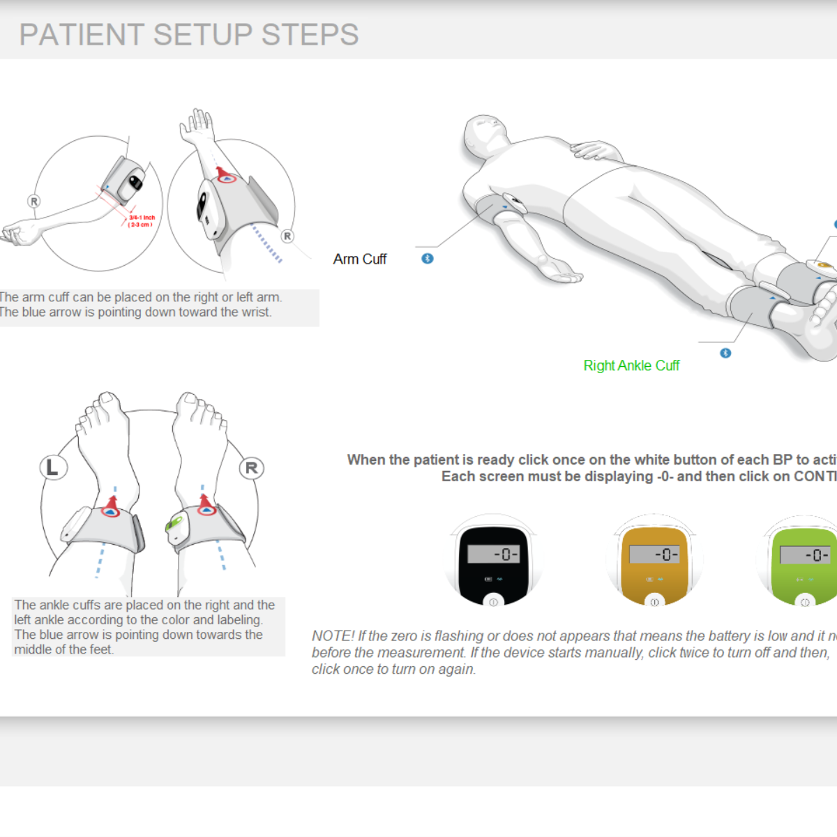 Peripheral arterial disease PAD test