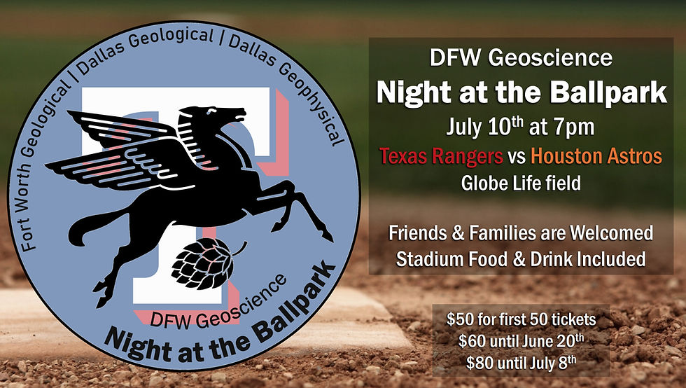 DFW Geoscience Night at the Ballpark 2026