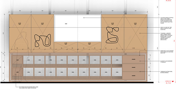 Apple Foundation Drawing in Elevation