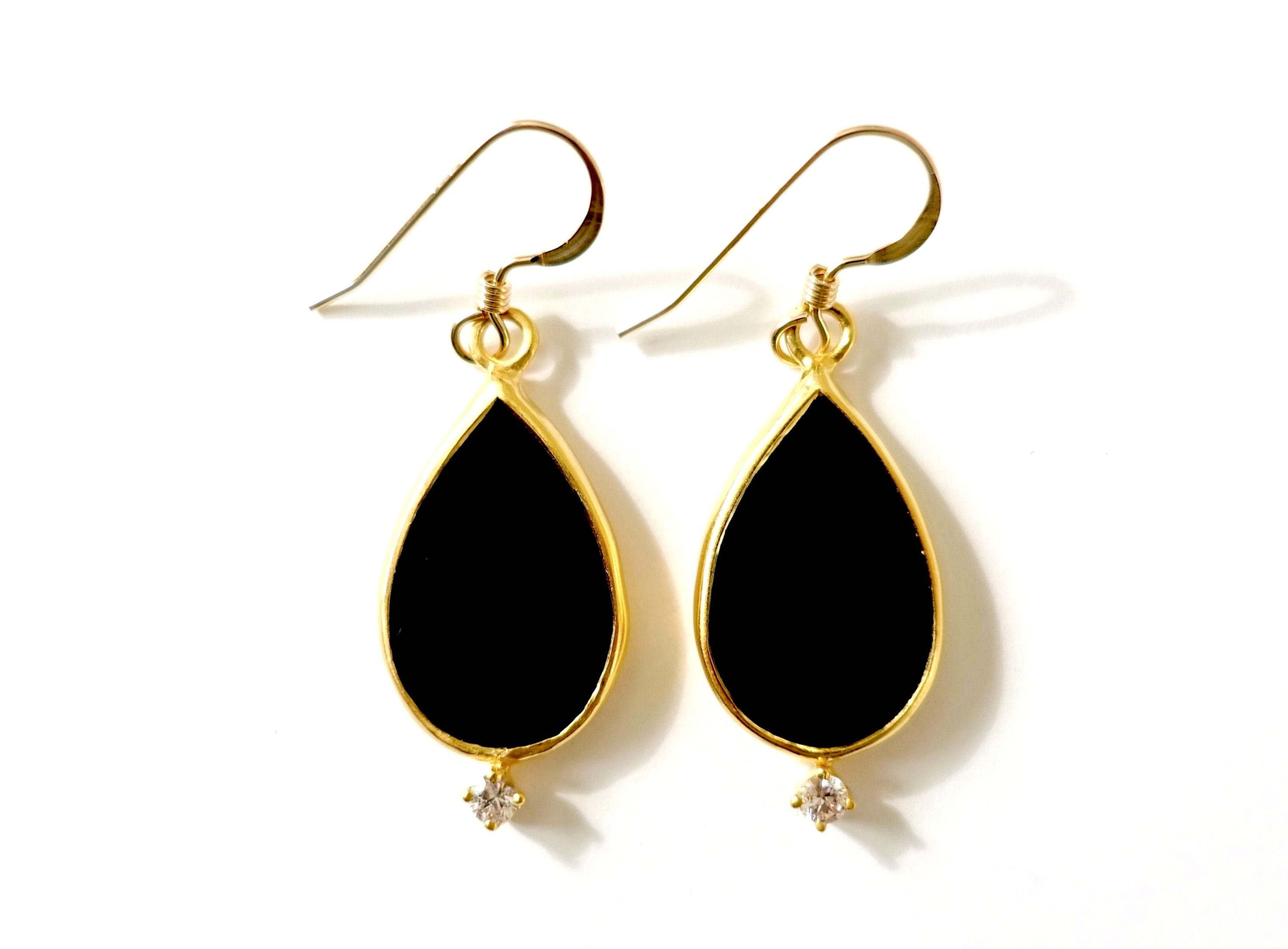 FRAGMENT Earrings (Black Onyx)