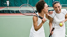Women Playing Tennis