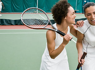 Women Playing Tennis