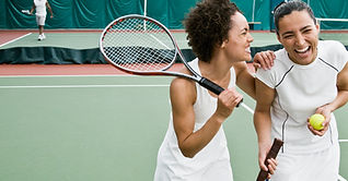 Women Playing Tennis