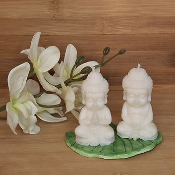 Bougie de déco petits bouddhas