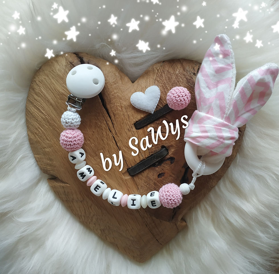 Nuggi-Beisskette mit Knisterohren