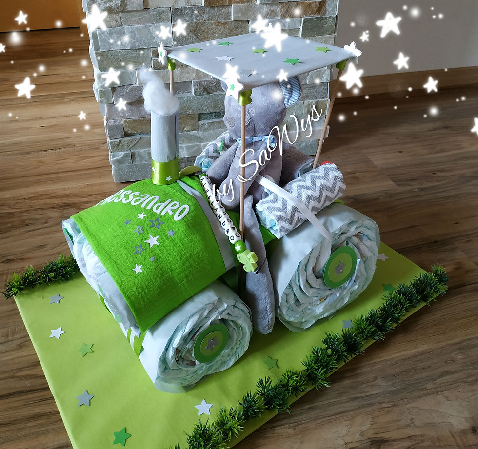 Windeltorte Junge Traktor Anleitung