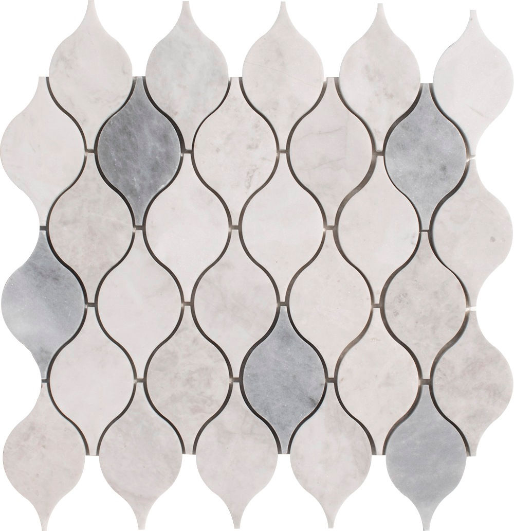 Lemon Carrara & Afyon Gray Honed Marble