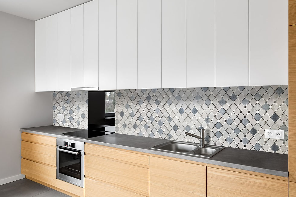 Thumbnail: Lemon Carrara & Afyon Gray Honed Marble
