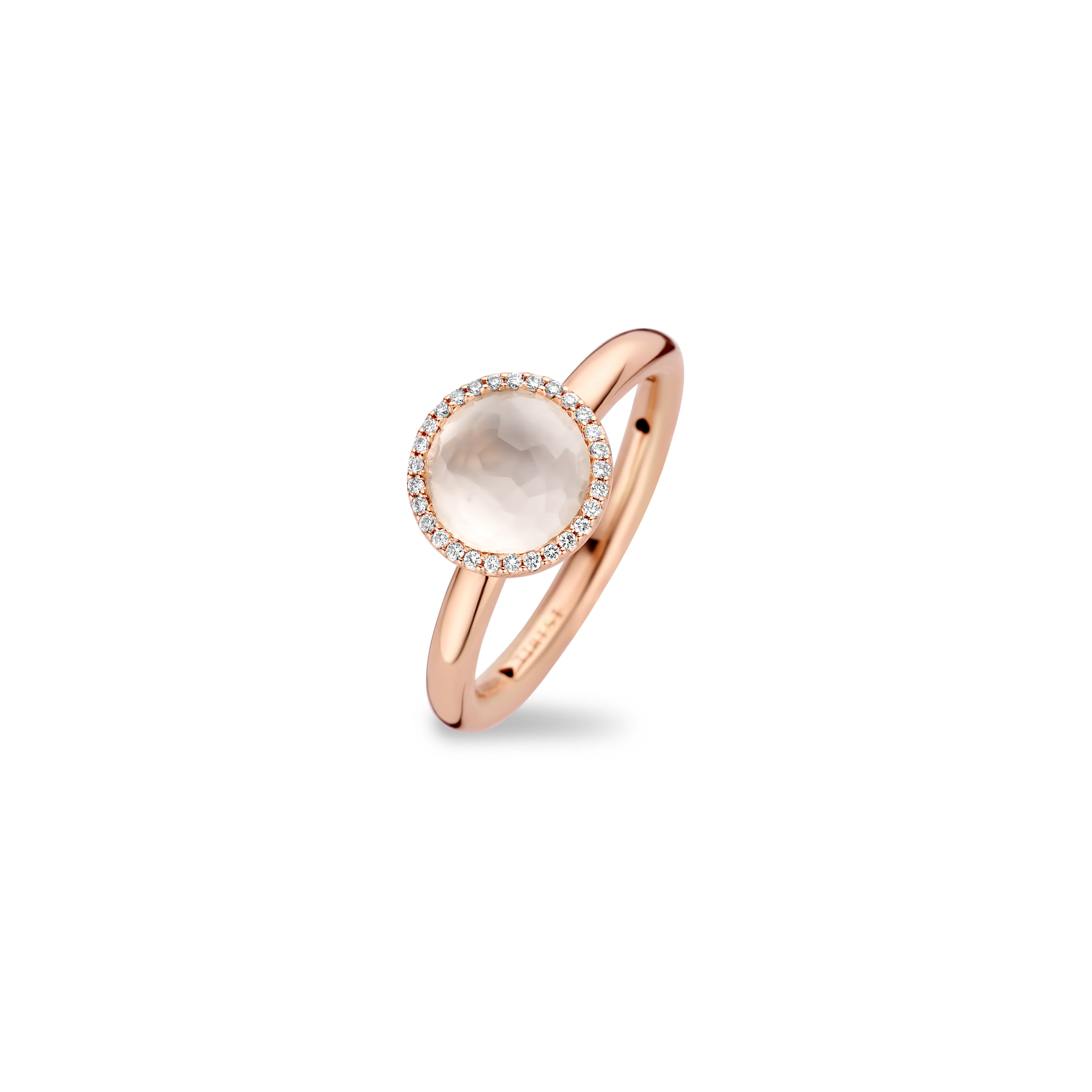 Tirisi Jewelry  roségouden ring 18karaat  diamant - TR9719WQP - kleursteen - s
