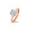 Thumbnail: Tirisi-Jewelry rosé gouden ring - 18 karaat  TR1112D(P) - diamant - uitverkoop 