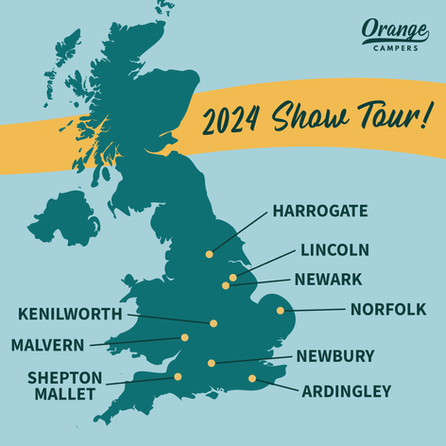 Orange Camper's show line up for 2024