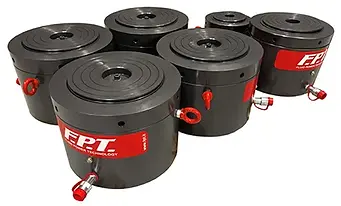 Sschwerlastzylinder einfachwirkend mit Lastrückführung und Sicherungsmutter