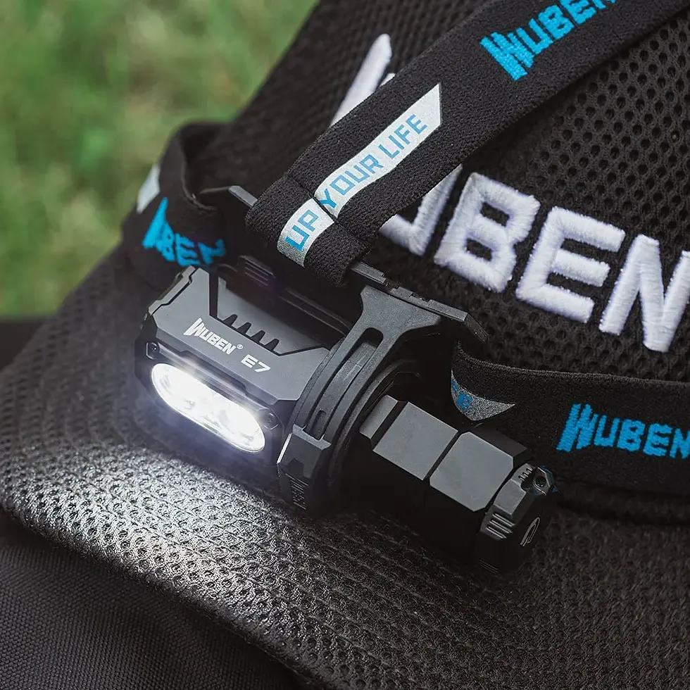 Thumbnail: Wuben E7 oplaadbare LED-hoofdlamp voor de jacht, 1800 lumen