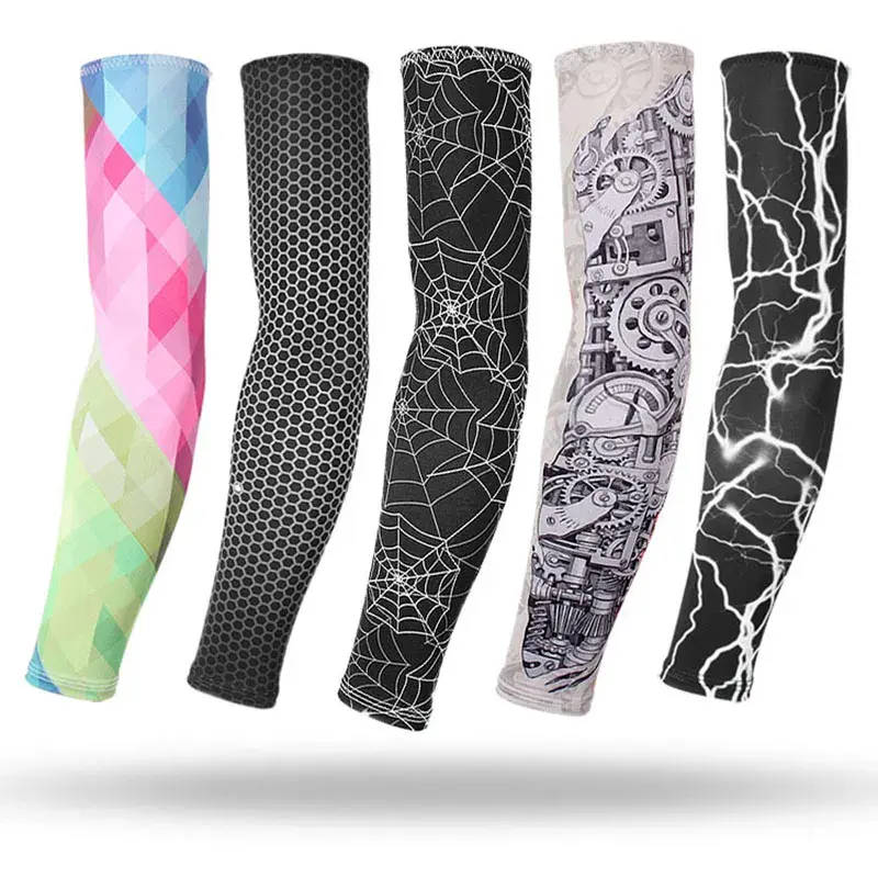 Tattoo Arm Sleeves Ice Silk Fabric UV Protection