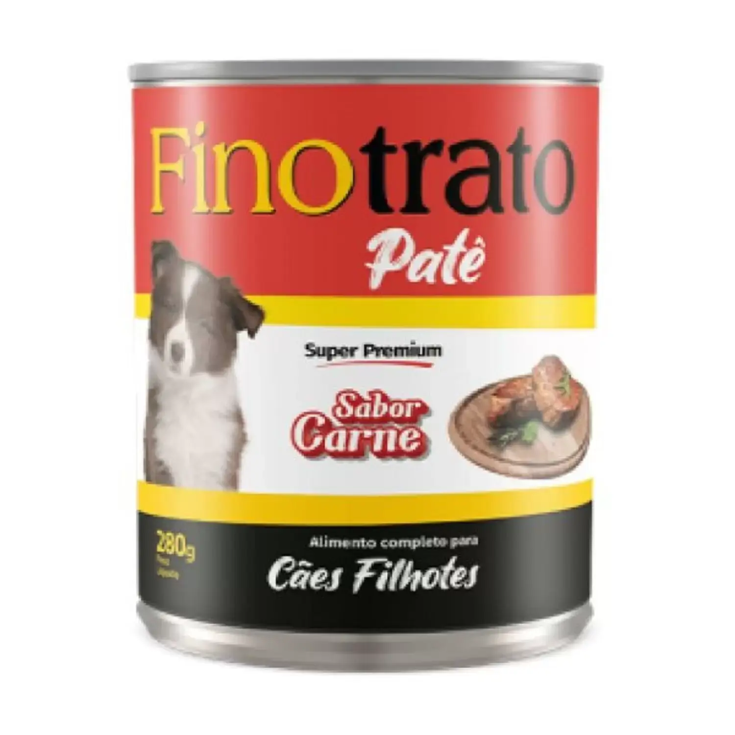 Patê Fino Trato Para Cães Filhotes Carne 280g