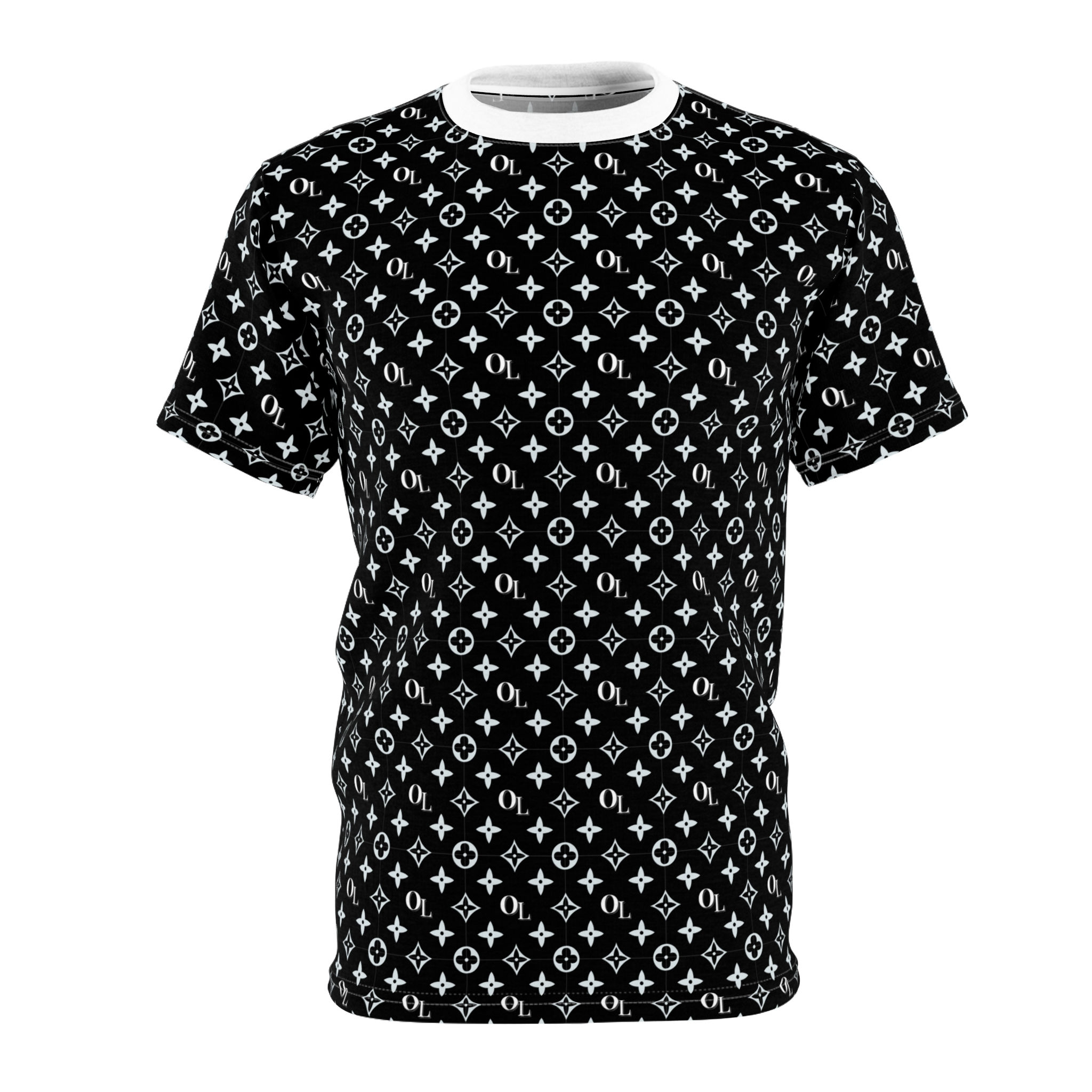 Black OL Lux of Stylish Unisex Cut & Sew Tee