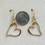 Thumbnail: 14k gold-filled heart earrings.