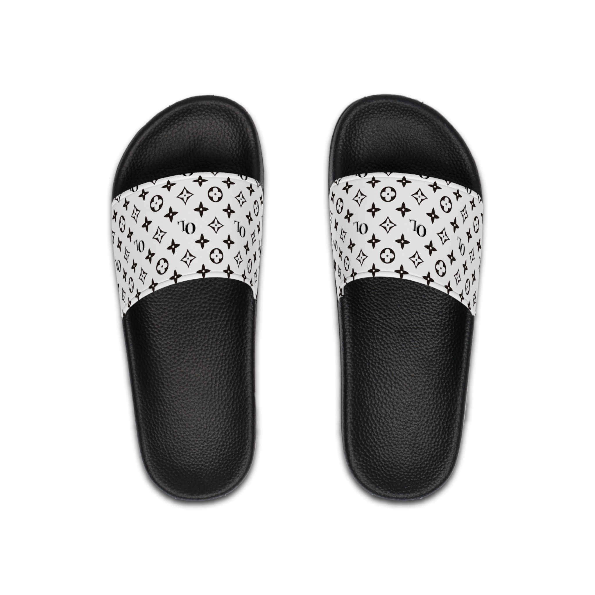 White OL Lux Stylish Men's Slide Sandals
