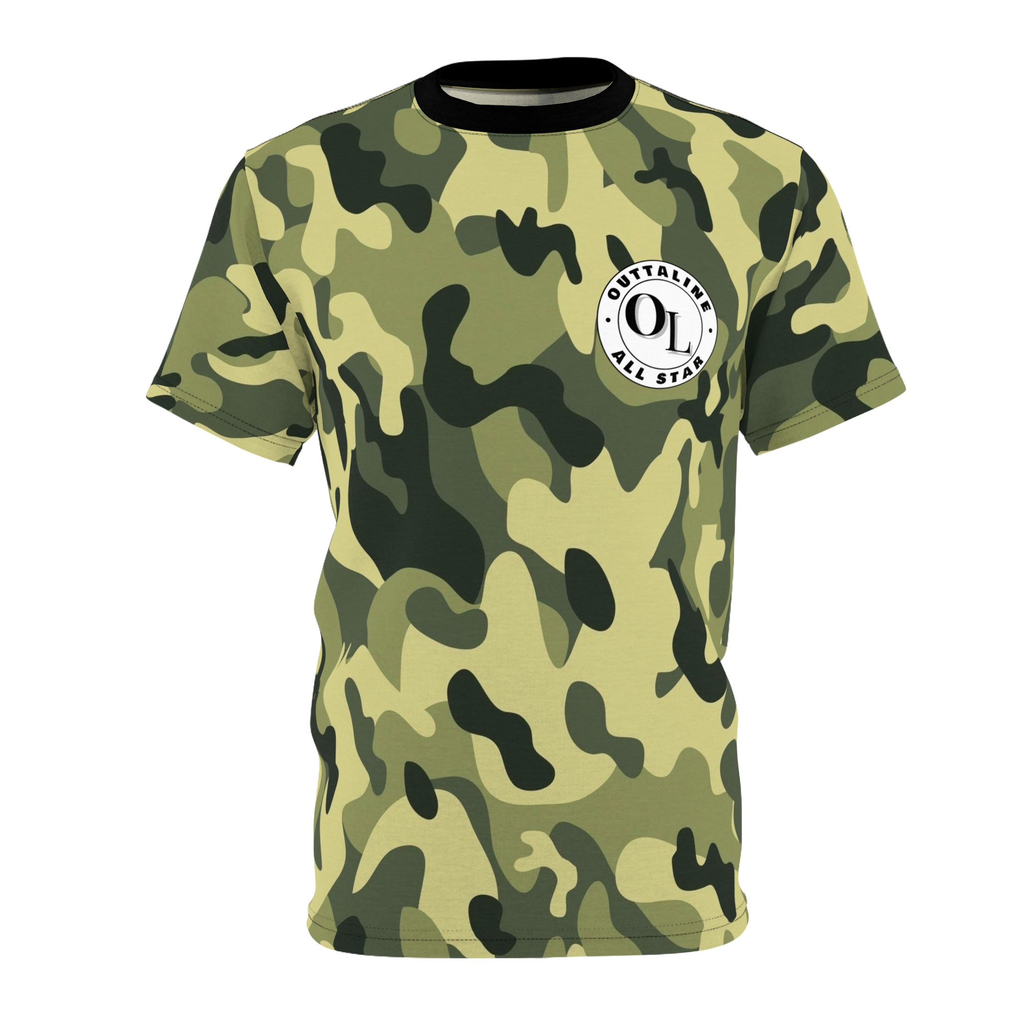 Unisex Camo Cut & Sew Tee (AOP)