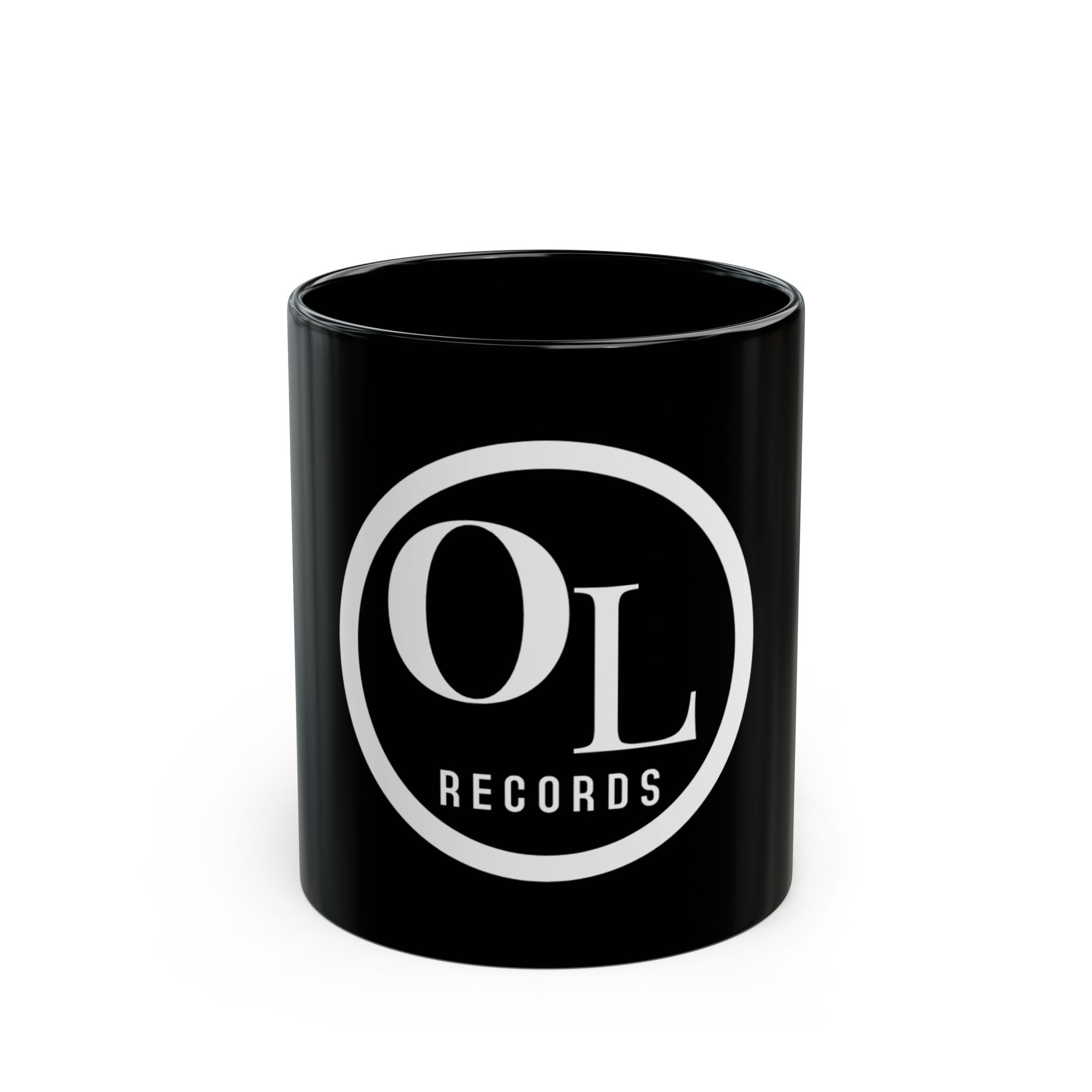 Outtaline Logo Elegant Black Mug with Custom Design