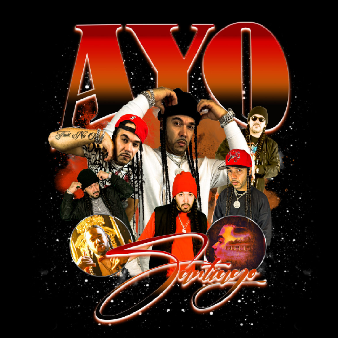 Ayo Santiago Design B Unisex T-Shirt, Vintage Style Graphic Tee