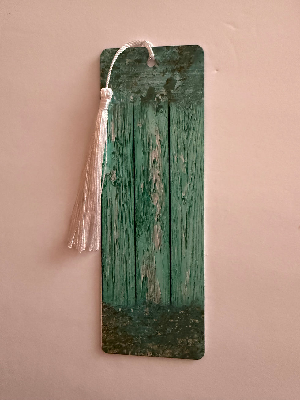 Thumbnail: Rustic Turquoise Hearts Bookmark