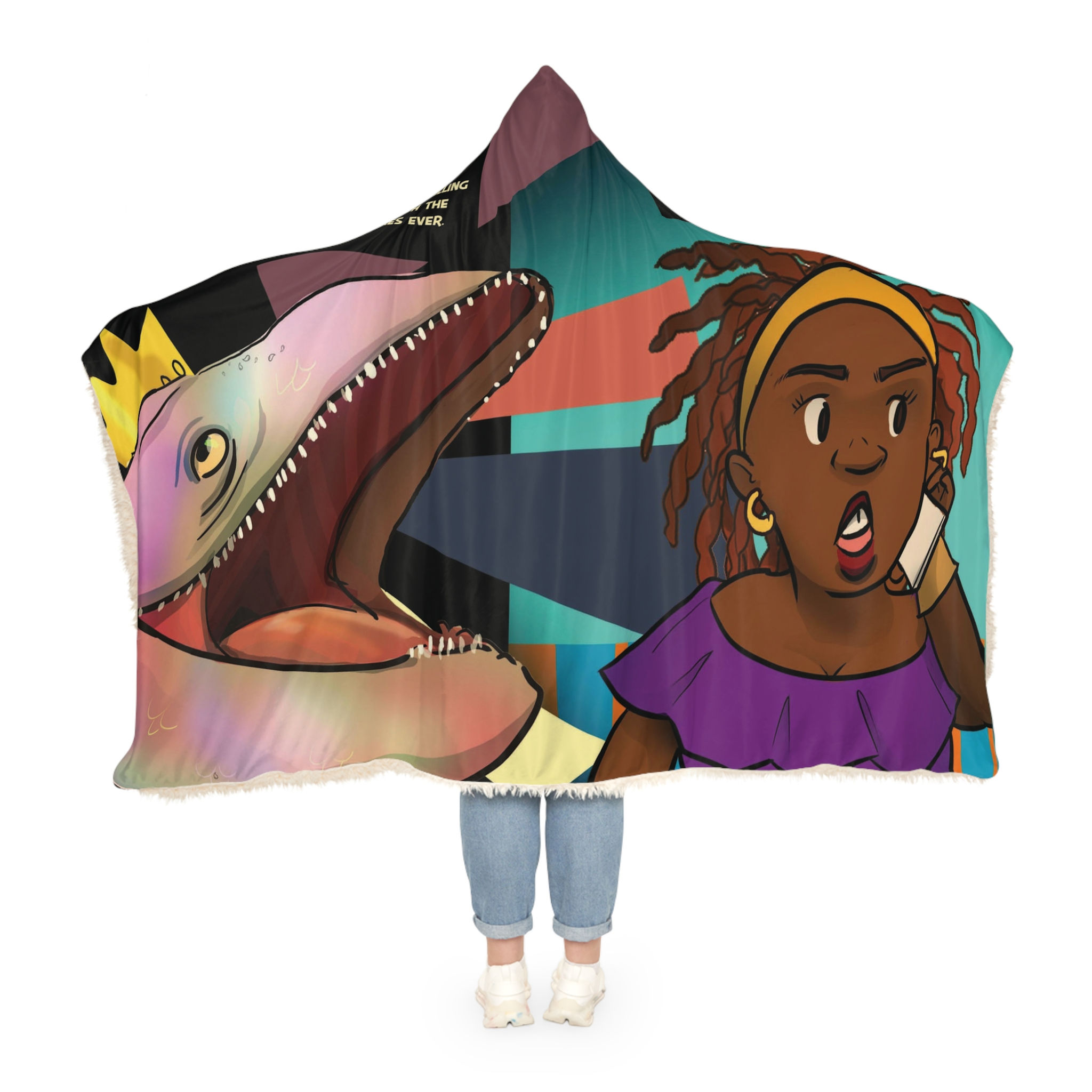 MoHagani vs King Salmon  Hooded Blanket | Cozy Throw