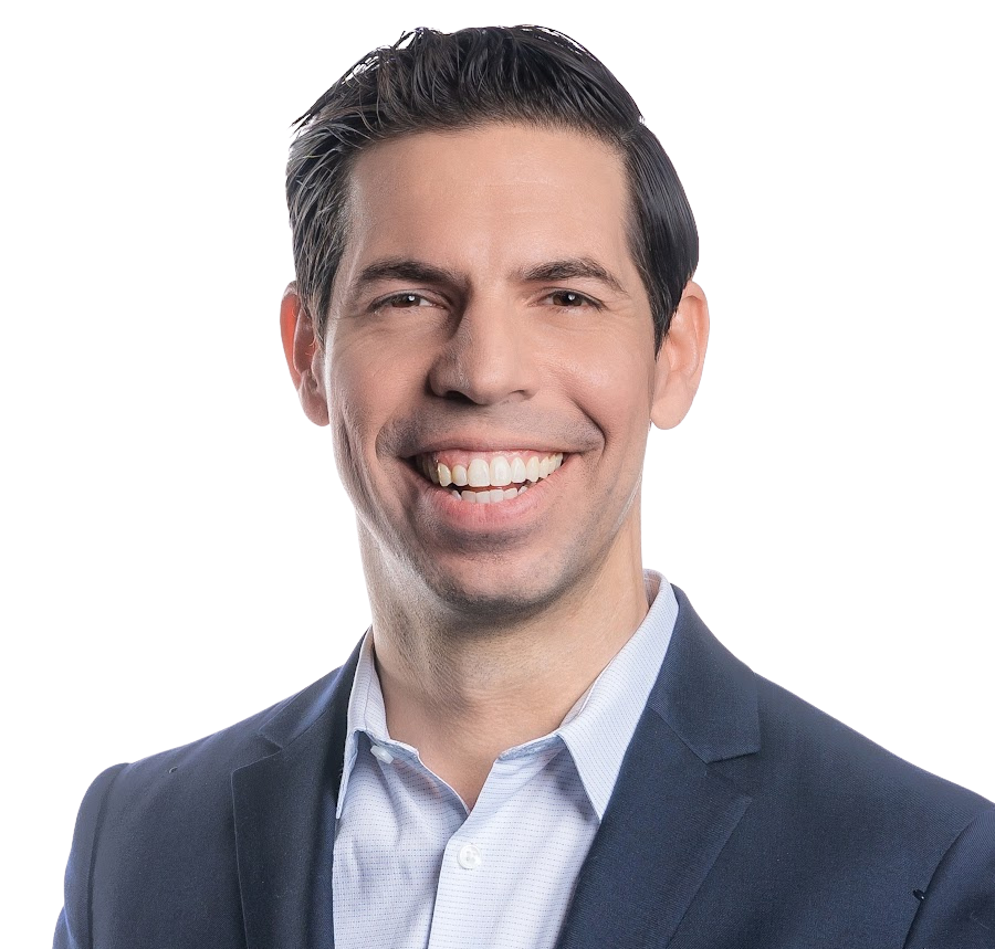 Professional headshot of Damon Amendolara D.A. smiling.