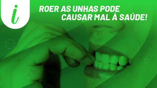 Roer as unhas pode causar mal à saúde
