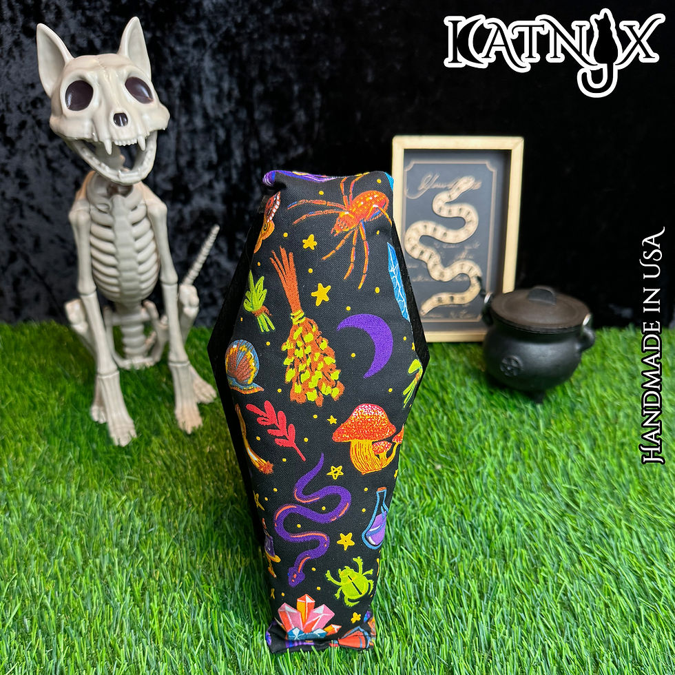 Thumbnail: Coffin Cat Kicker Toy with Catnip - Witching Hour