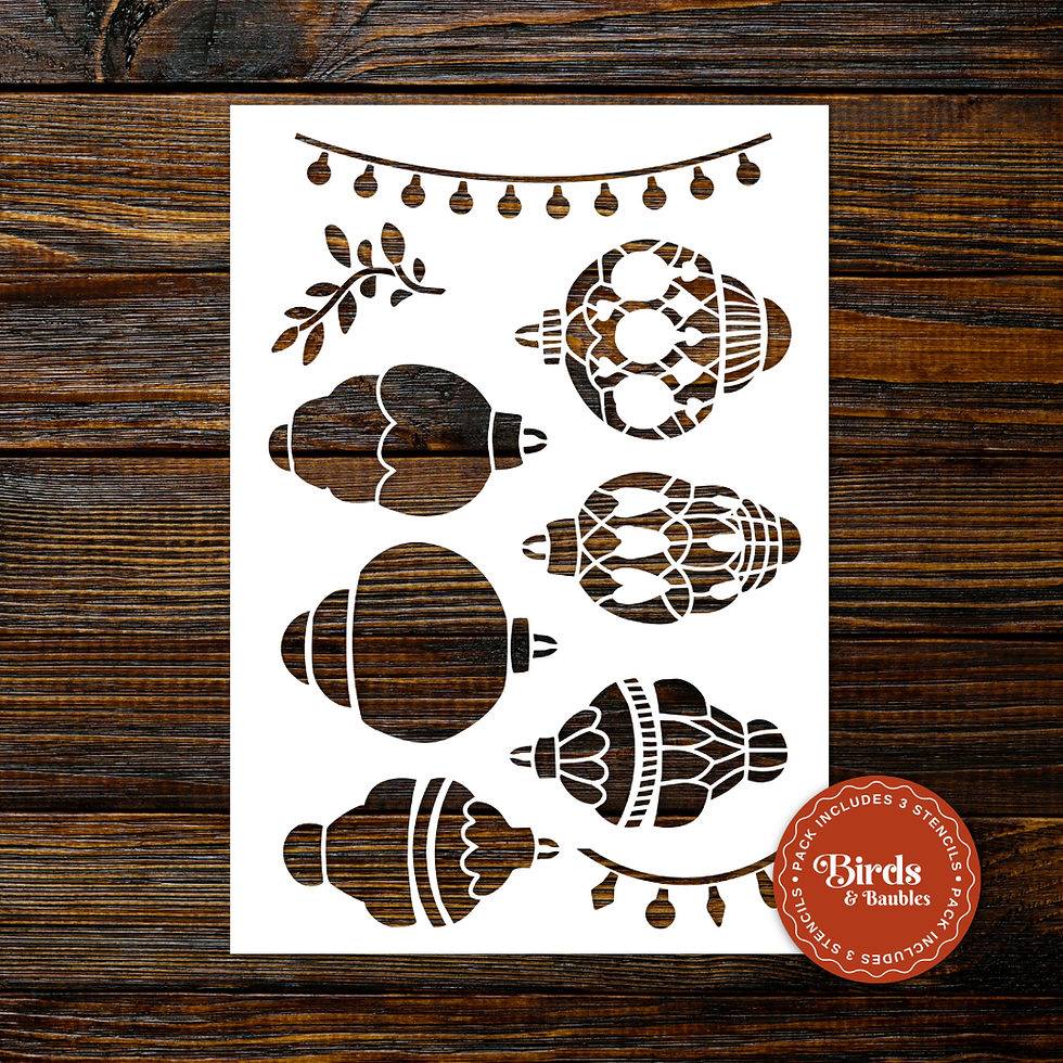 Thumbnail: Birds & Baubles | Stencil