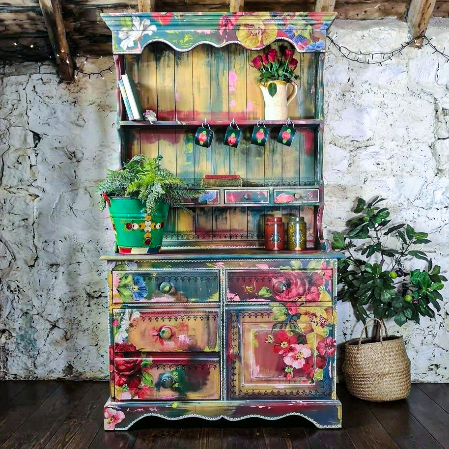 made-by-marley-rustic-painted-hutch-floral-kitchen-unit (2)