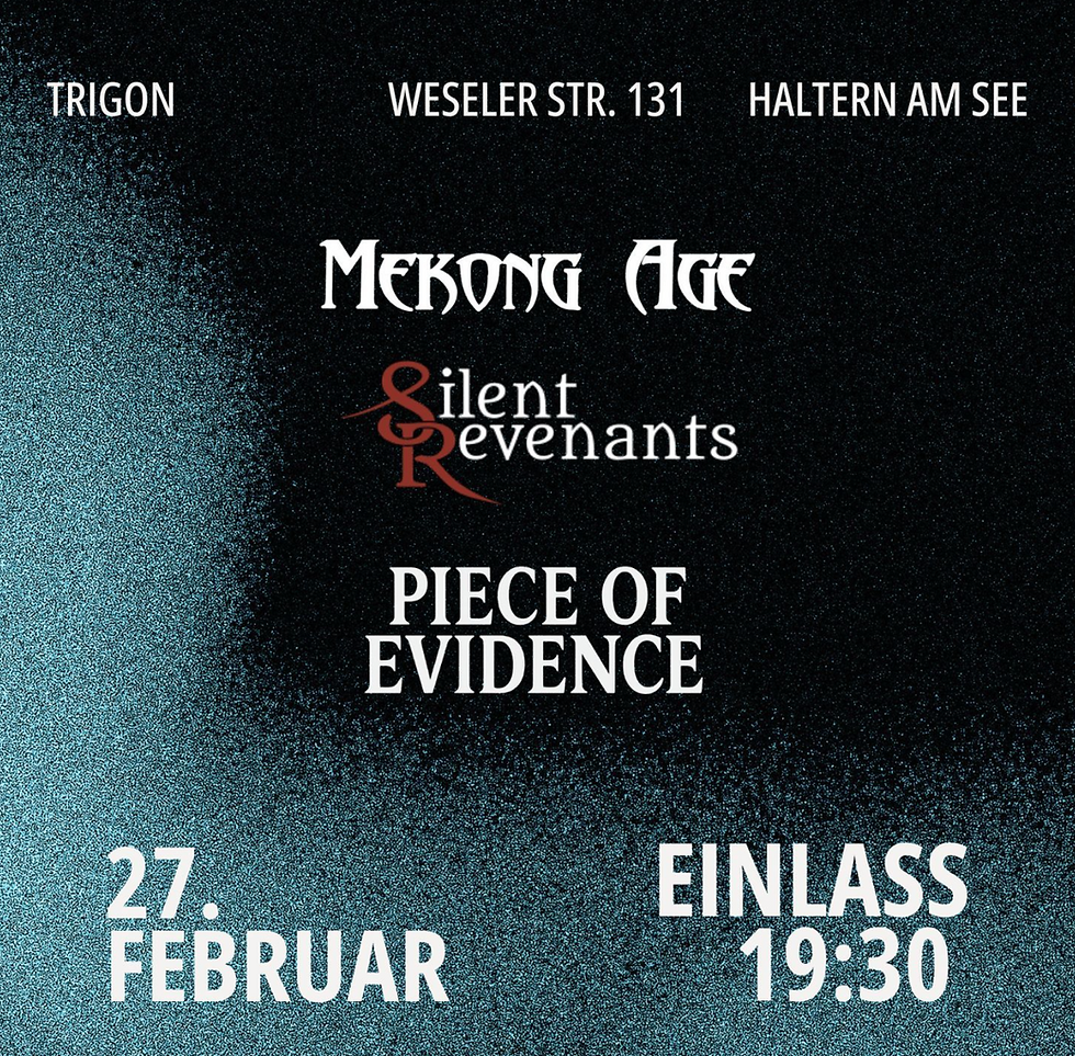 Mekong Age Live: Morgen rocken wir das Trigon in Haltern!