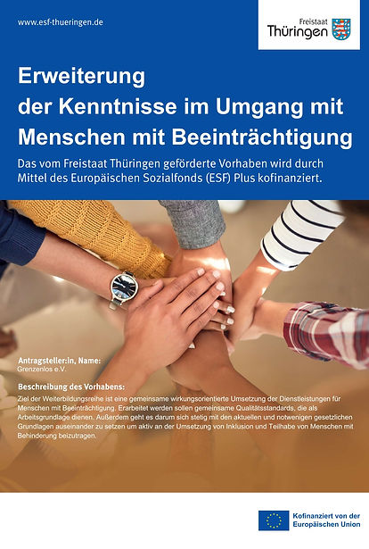 Plakat zur ESF-Förderung