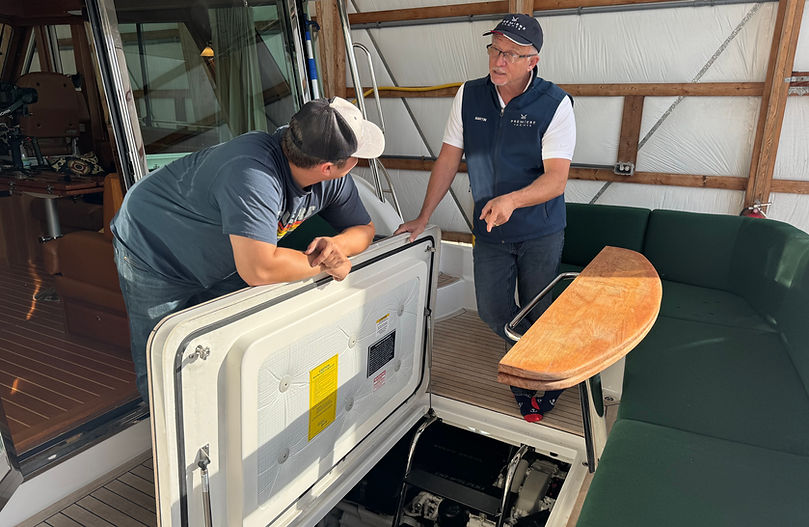 Martin with a client